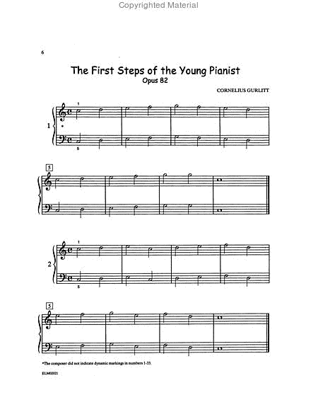 Gurlitt Book 2 - The First Steps of the Young Pianist, Opus 82