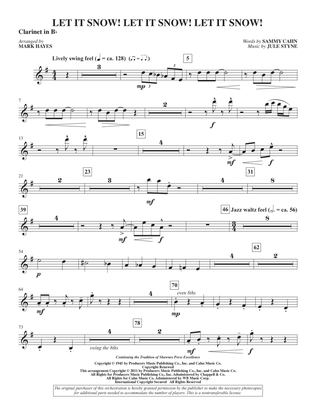 Book cover for Let It Snow! Let It Snow! Let It Snow! (arr. Mark Hayes) - Bb Clarinet
