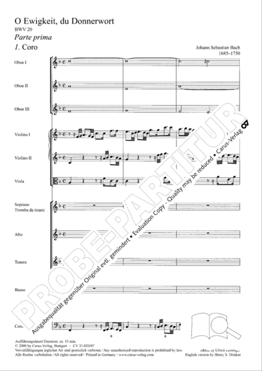 Eternity, thou thundrous word (O Ewigkeit, du Donnerwort) ATB scores gallery preview page 8