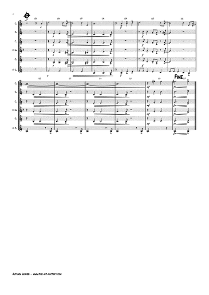 Autumn Leaves - Jazz Classic - Les feuilles mortes - Clarinet Quintet image number null