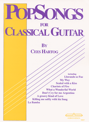 Book cover for Popsongs for Classical Guitar vol.1