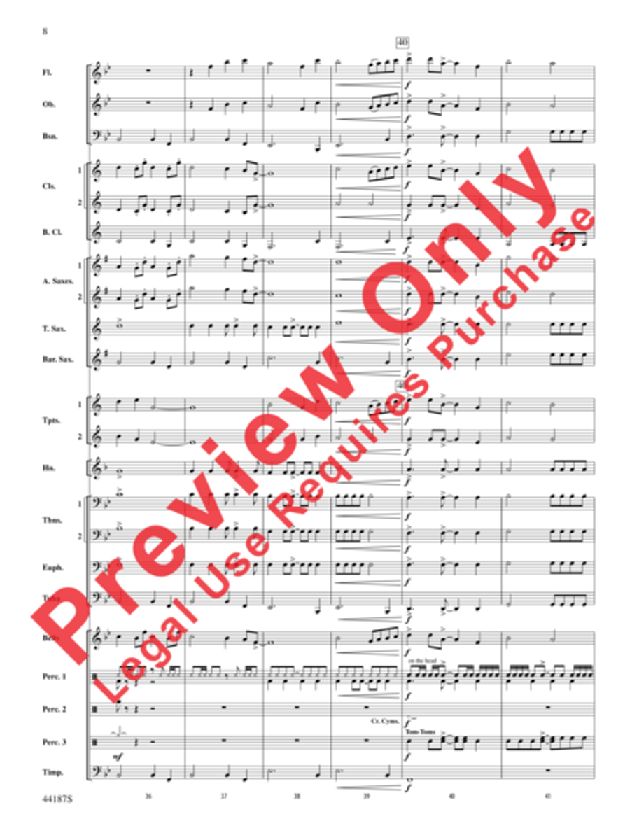 Zeeland Zeeland Concert Band scores gallery preview page 28
