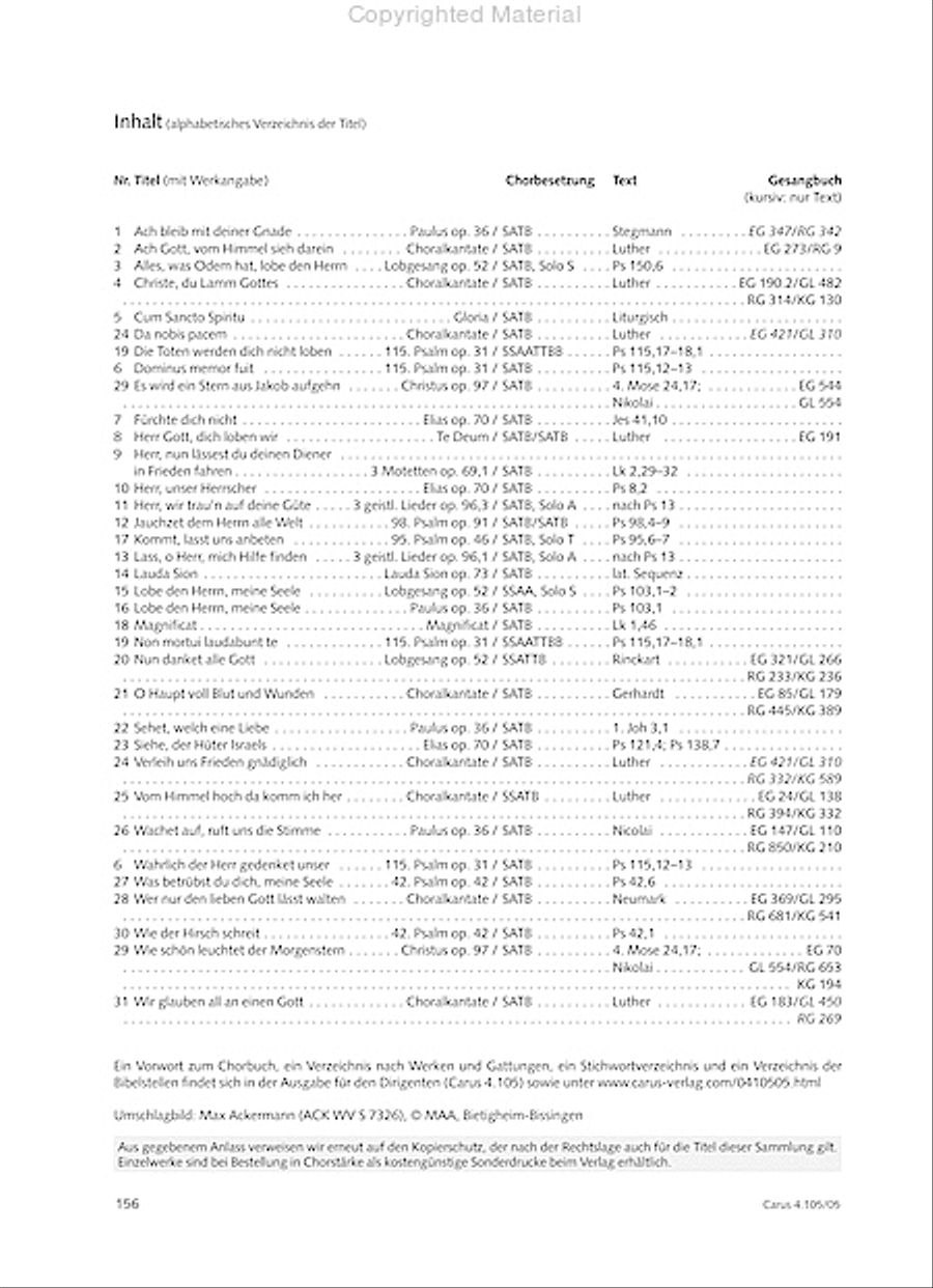 Choral collection Mendelssohn - editionchor Choir scores gallery preview page 157