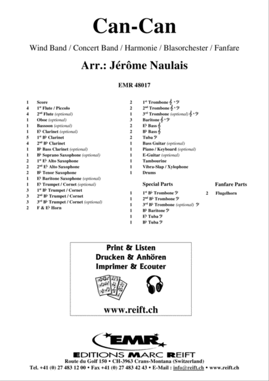 Can-Can Concert Band scores gallery preview page 2