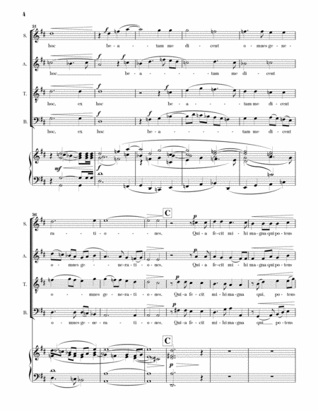 Magnificat (Vocal Score, version for SATB) image number null
