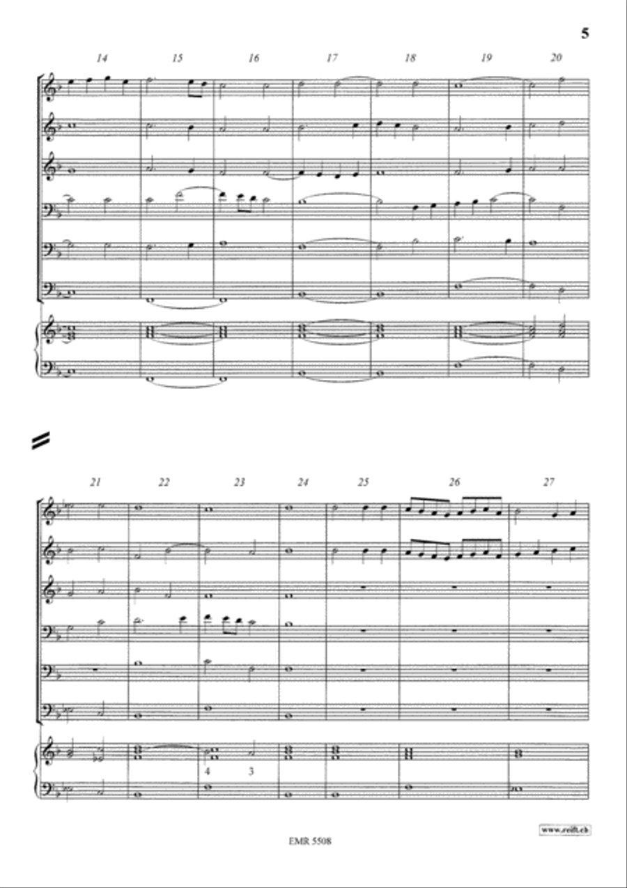 Sinfonia seconda concertata Brass Ensemble scores gallery preview page 4