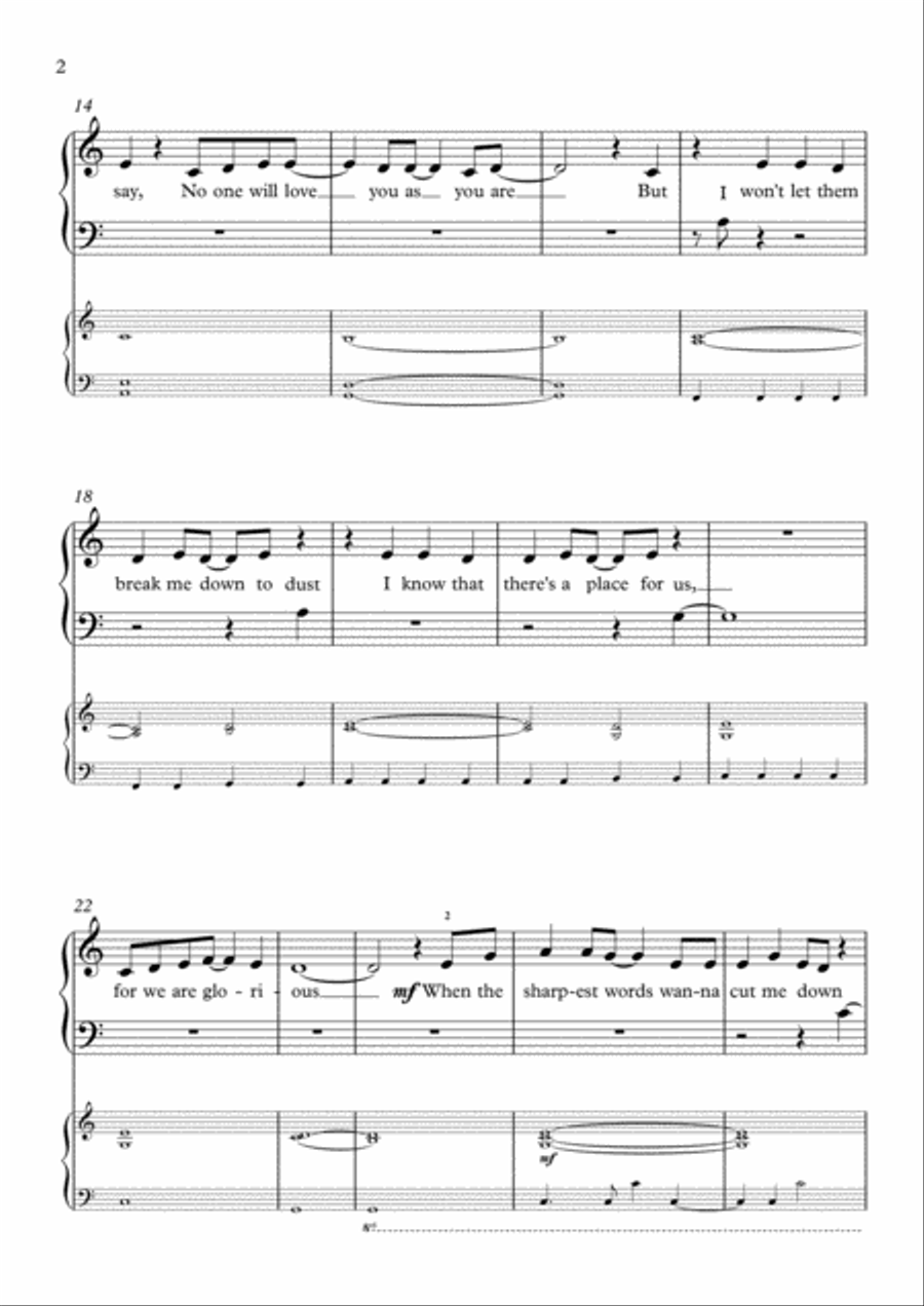 This Is Me Easy Piano scores gallery preview page 3