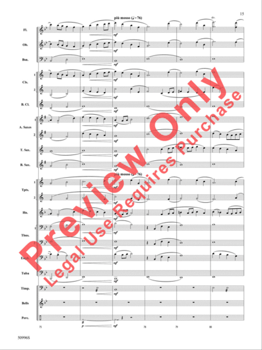 Cherished Cherished Concert Band scores gallery preview page 16