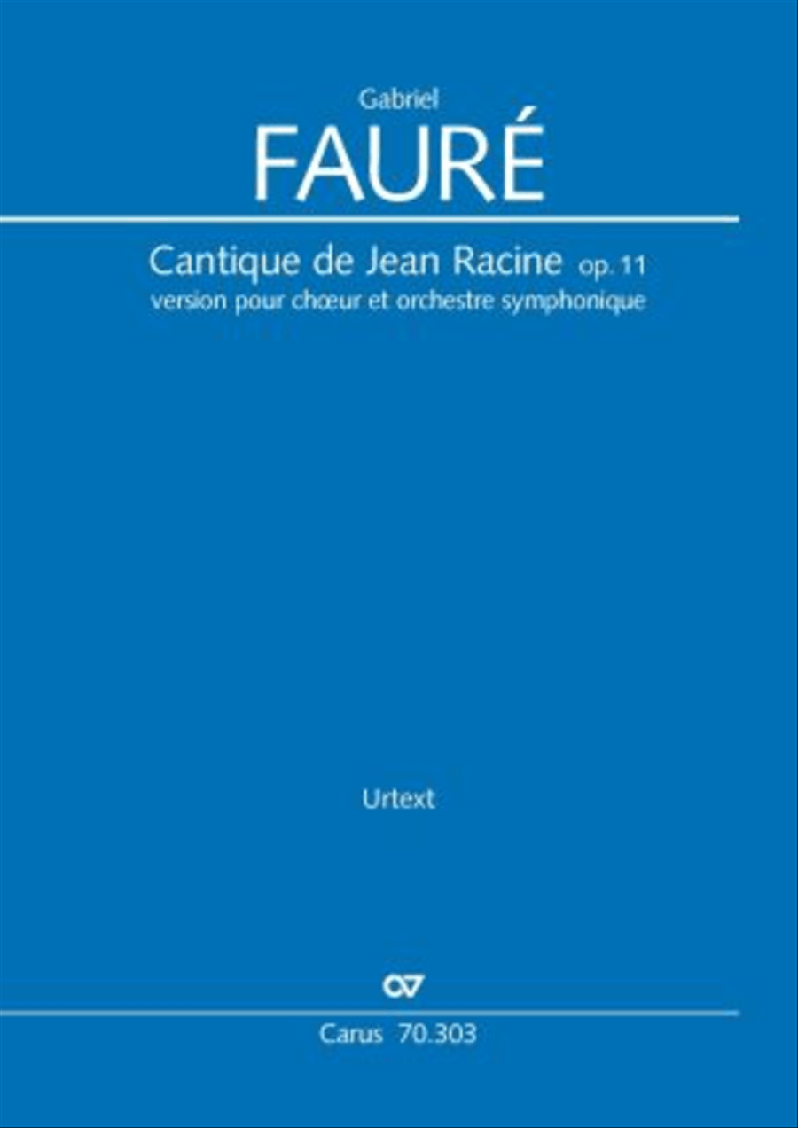 Cantique de Jean Racine (Lobgesang des Jean Racine) 4-Part scores gallery preview page 1