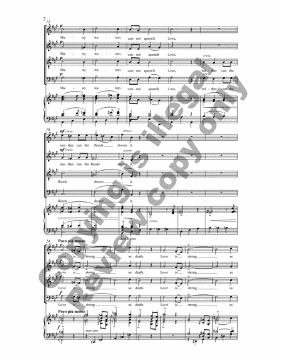 Greater Love Hath No Man (Choral Score) 4-Part scores gallery preview page 11