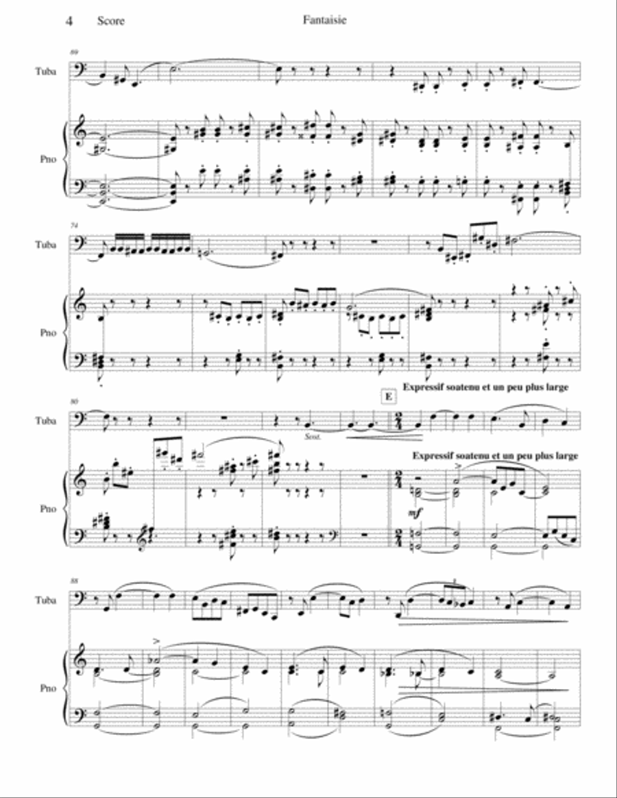 Fantaisie for Trumpet Trumpet scores gallery preview page 4