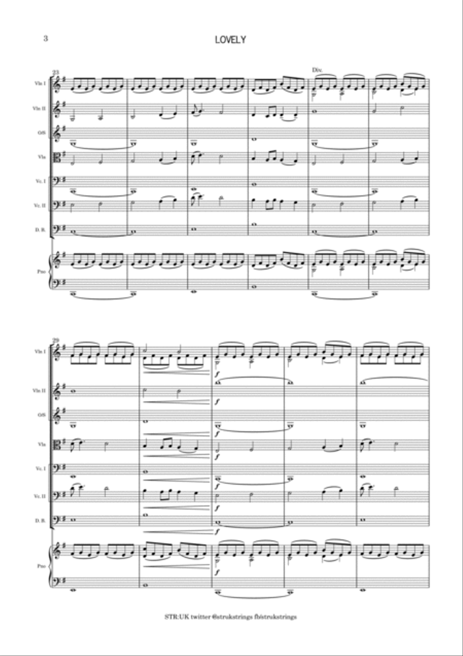 Lovely String Orchestra scores gallery preview page 4