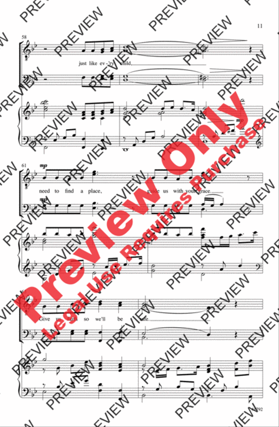 The Prayer The Prayer Men's Choir scores gallery preview page 11
