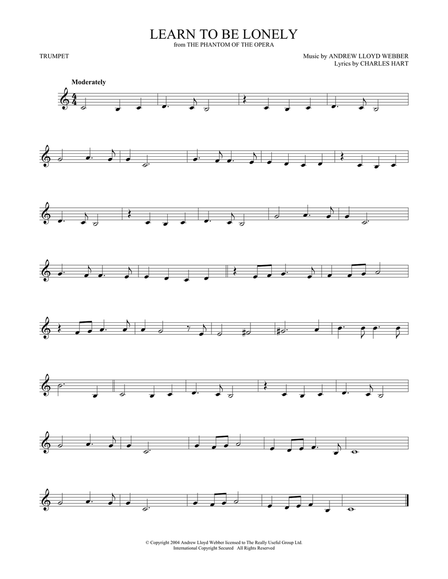 Learn To Be Lonely (from The Phantom Of The Opera)