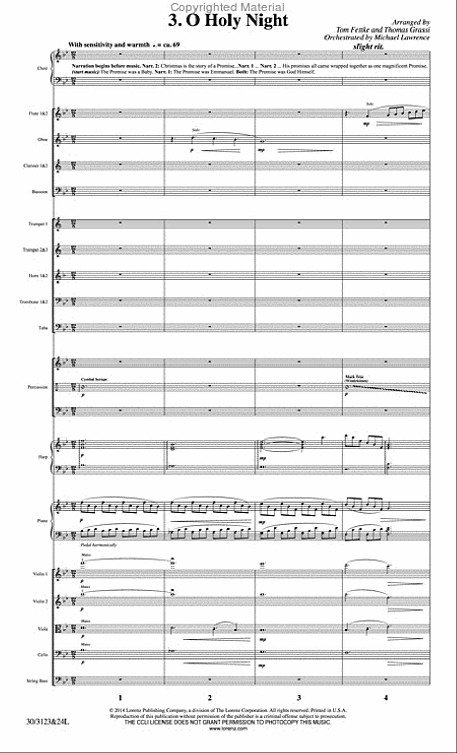 The Christmas Story - Set of Parts Choir scores gallery preview page 17