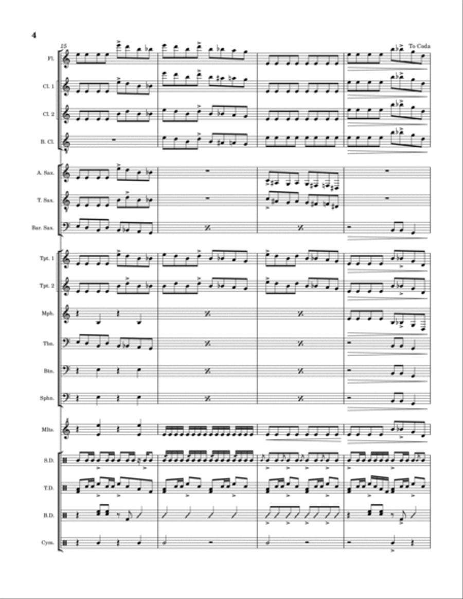 Seek & Destroy Marching Band scores gallery preview page 4