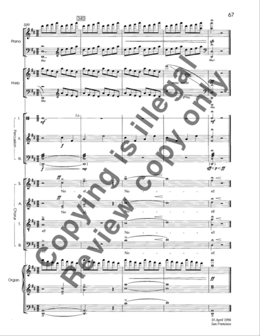 A Christmas Garland (SATB Keyboard/Percussion Version Score) 4-Part scores gallery preview page 16