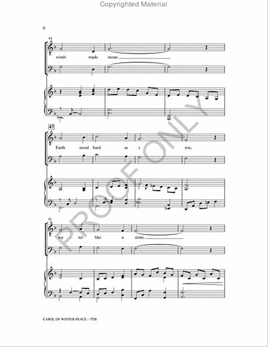 Carol Of Winter Peace TTB scores gallery preview page 6