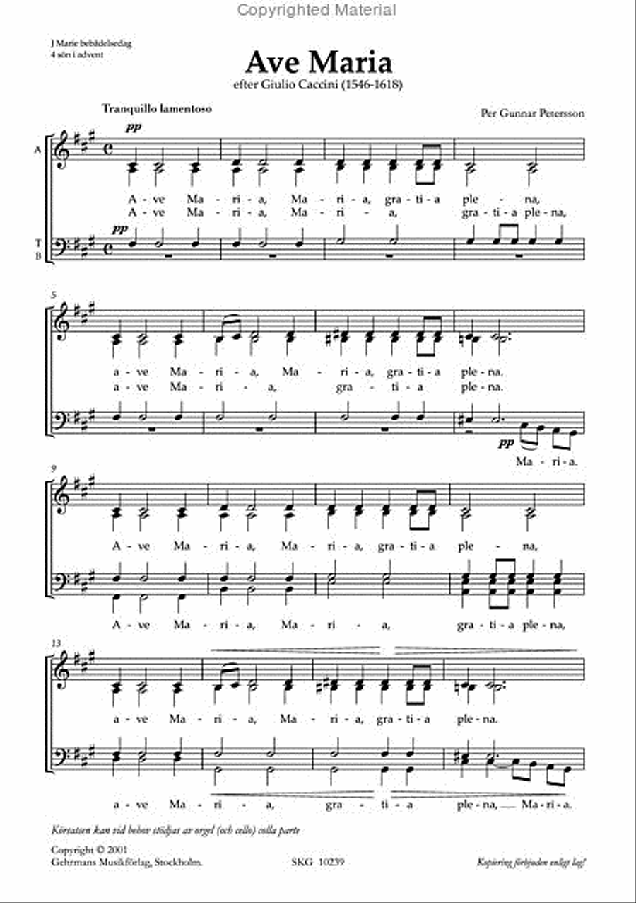 Ave Maria Ave Maria SSAATTBB scores gallery preview page 2