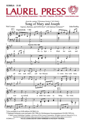 Book cover for Song of Mary and Joseph