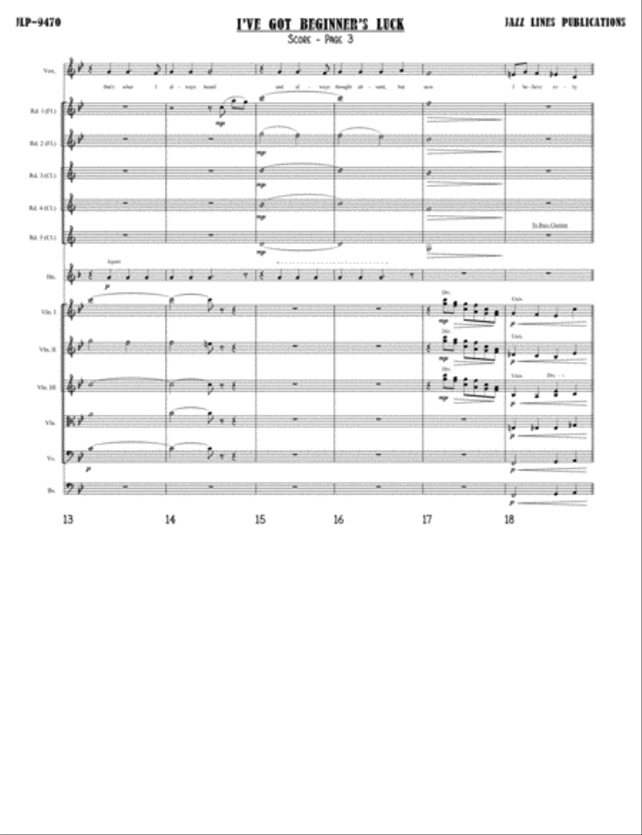 I've Got Beginner's Luck Orchestra scores gallery preview page 6