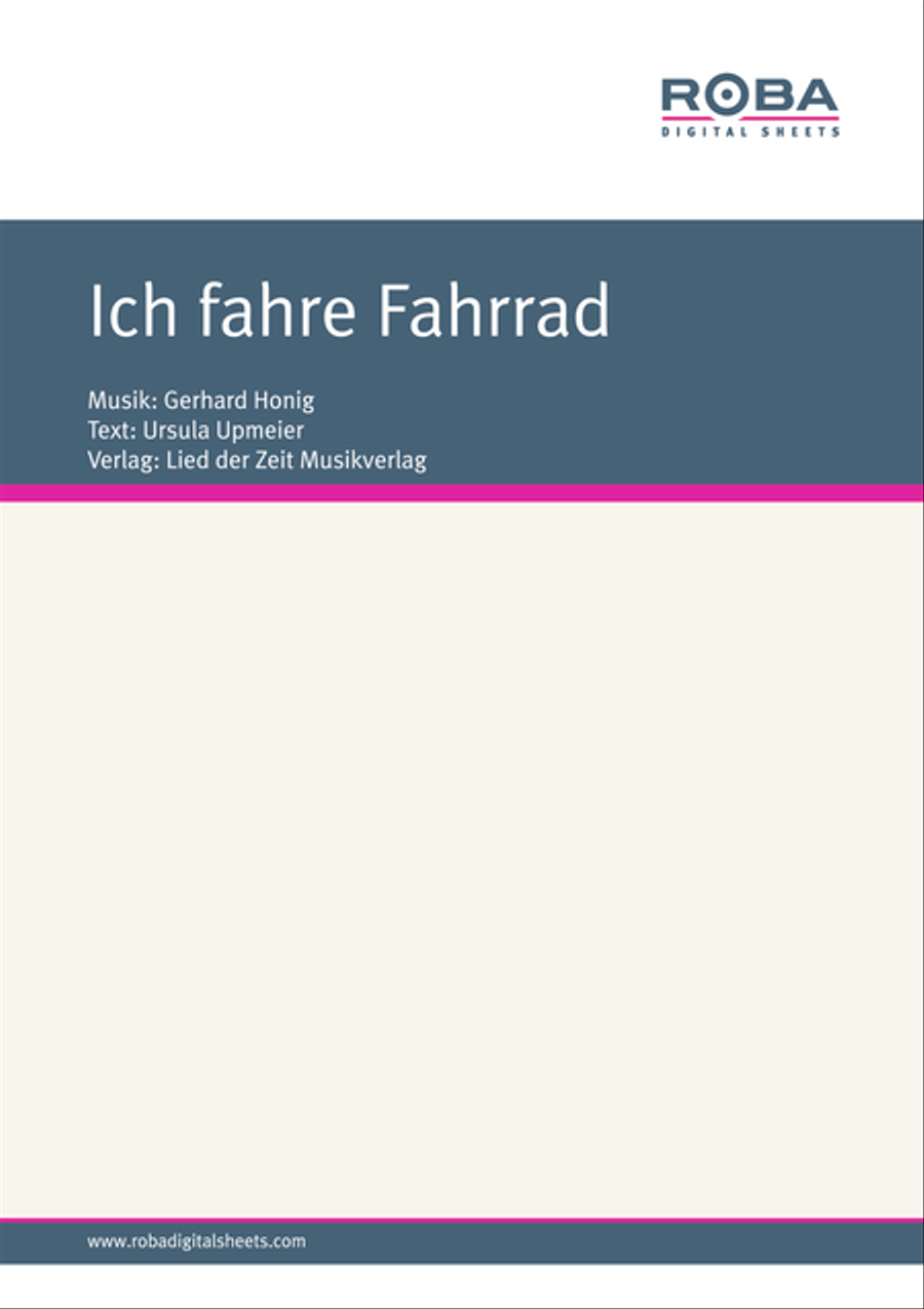 Ich fahre Fahrrad