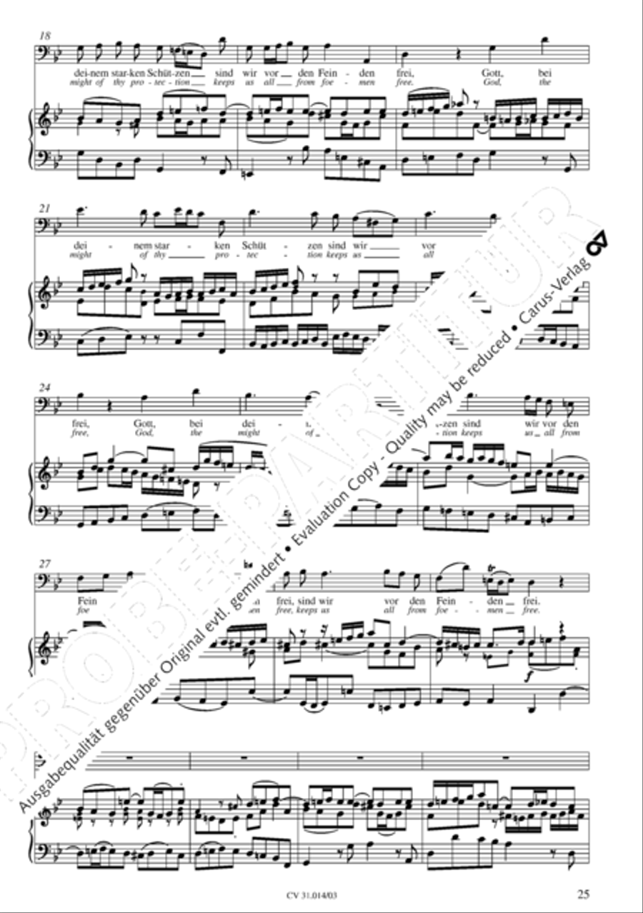 Were God not with us here today (War Gott nicht mit uns diese Zeit) STB scores gallery preview page 26