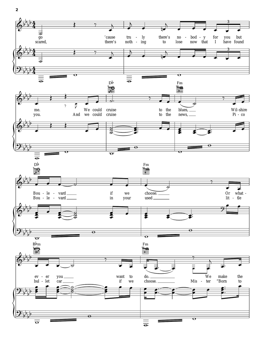 Honeymoon Honeymoon Piano, Vocal, Guitar scores gallery preview page 2