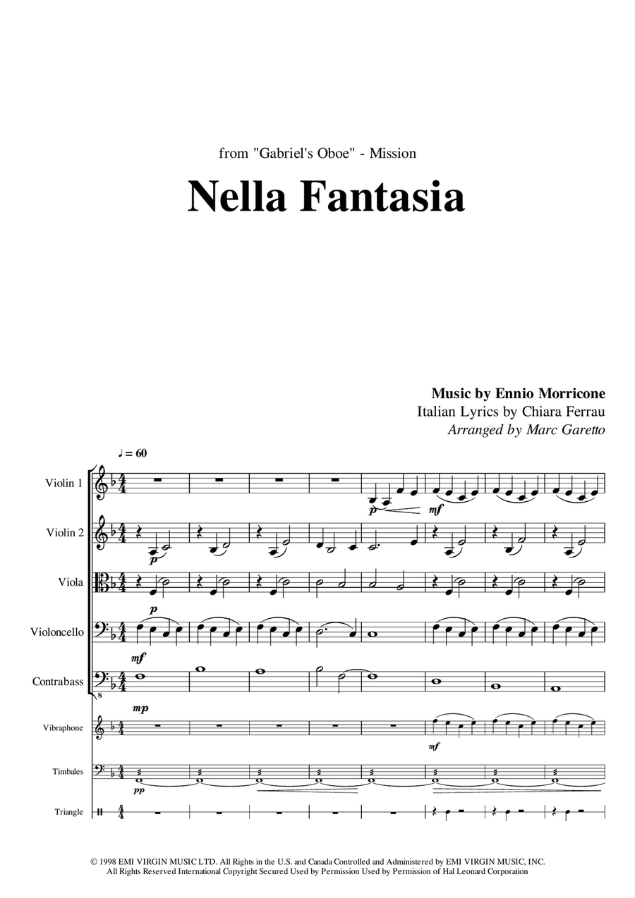 Nella Fantasia Nella Fantasia String Orchestra scores gallery preview page 3