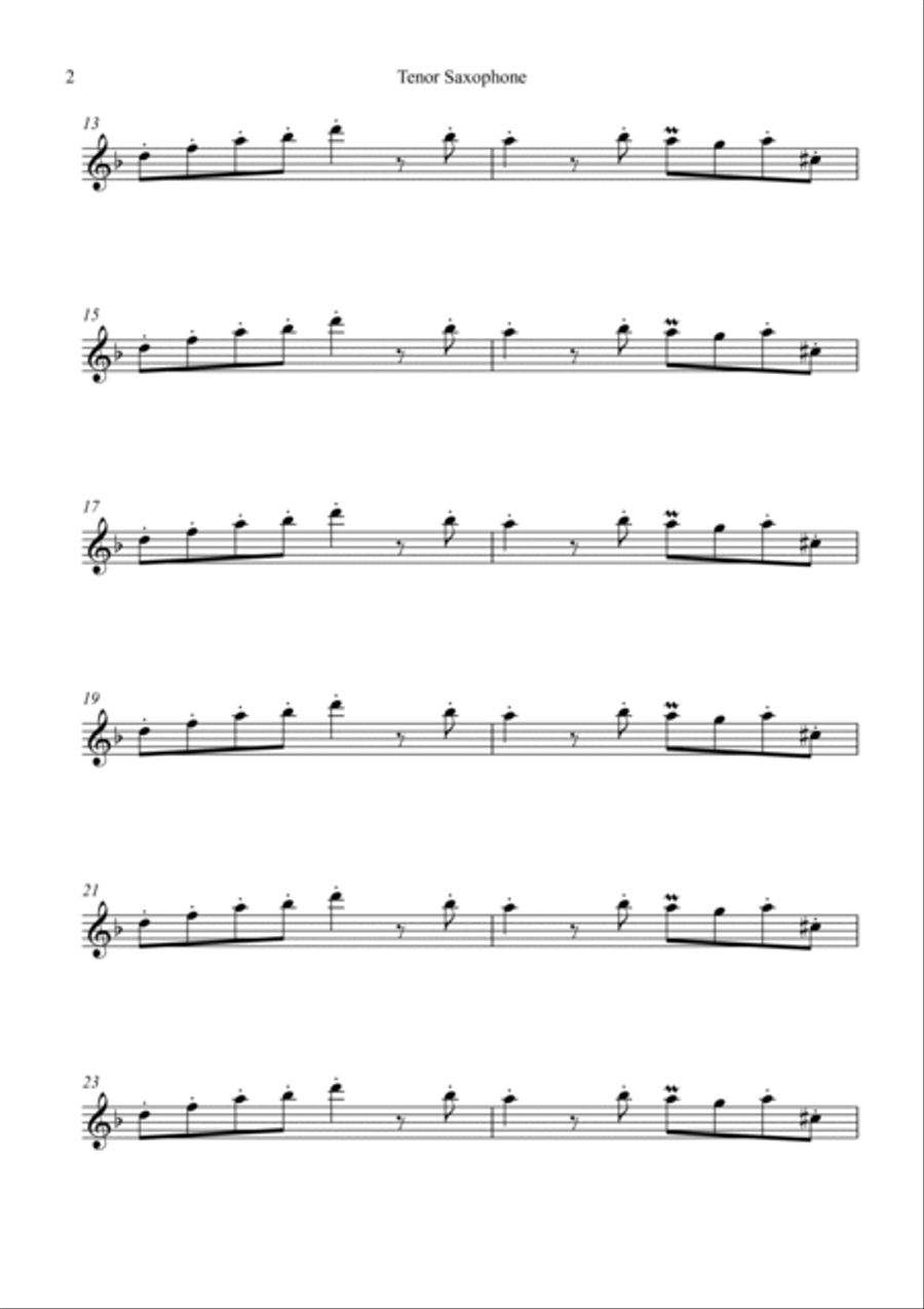 The Real Slim Shady The Real Slim Shady Tenor Saxophone scores gallery preview page 2