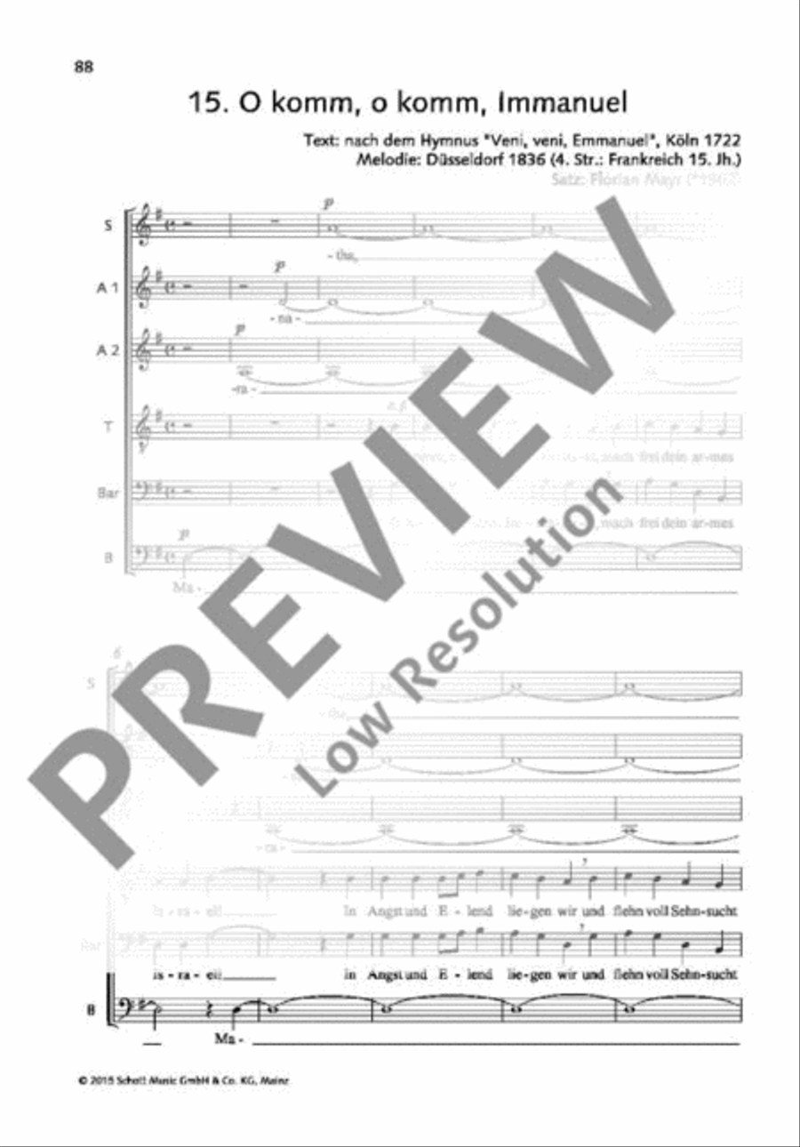 O komm, o komm, Immanuel Mixed Choir scores gallery preview page 2