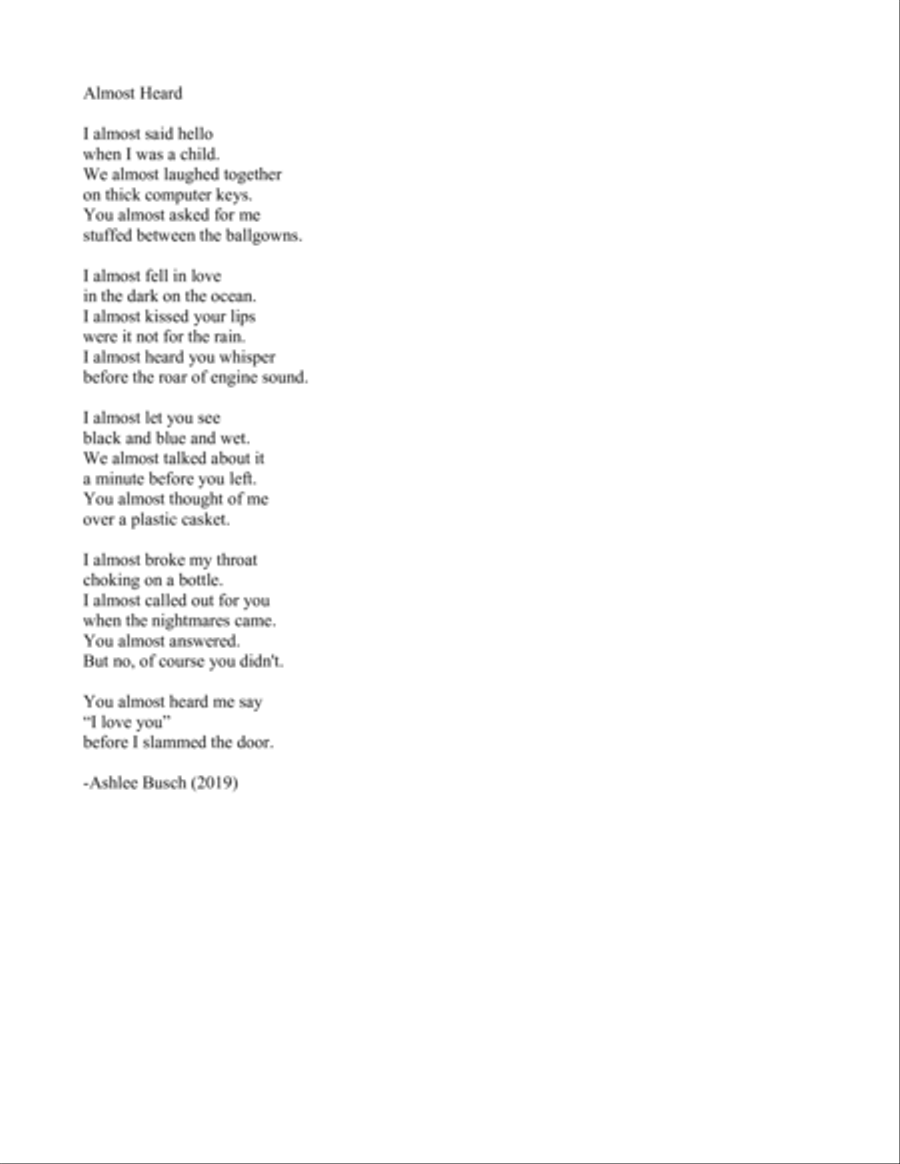 Almost Heard for solo piano Piano Solo scores gallery preview page 3