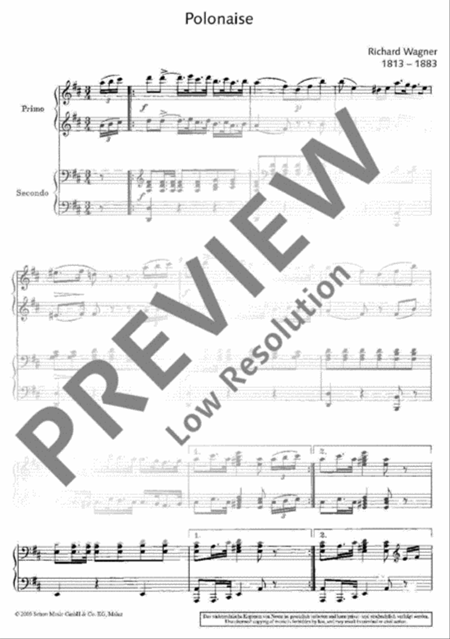 Polonaise Piano Duet scores gallery preview page 6