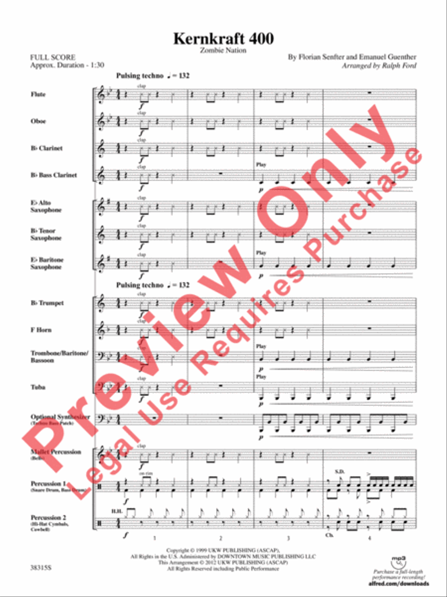 Kernkraft 400 Concert Band scores gallery preview page 3