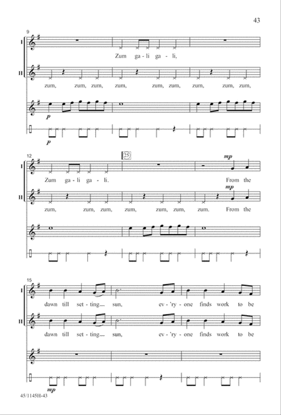 We Sing the World Around We Sing the World Around 2-Part scores gallery preview page 44