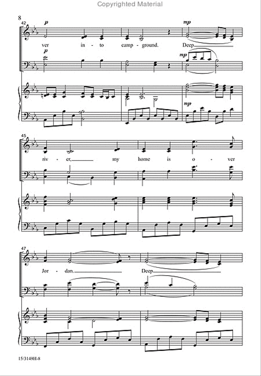 Deep River Deep River 4-Part scores gallery preview page 7