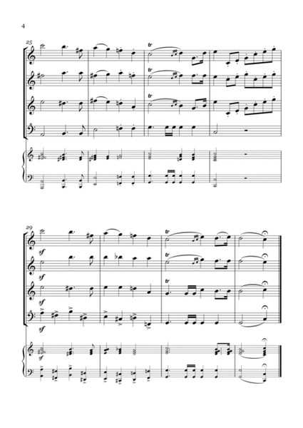 Wedding March - For Recorder Quartet and Piano image number null