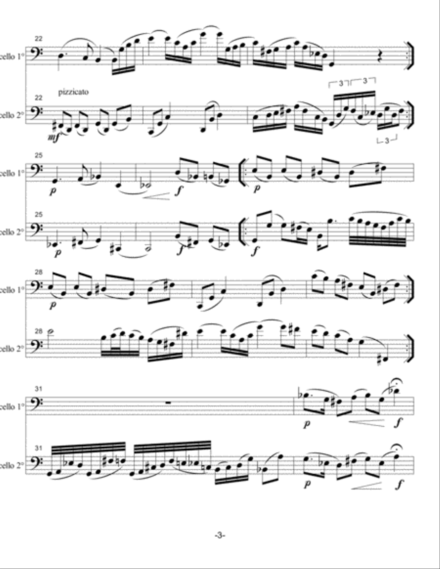 CELLOS N°7 Cello Solo scores gallery preview page 3