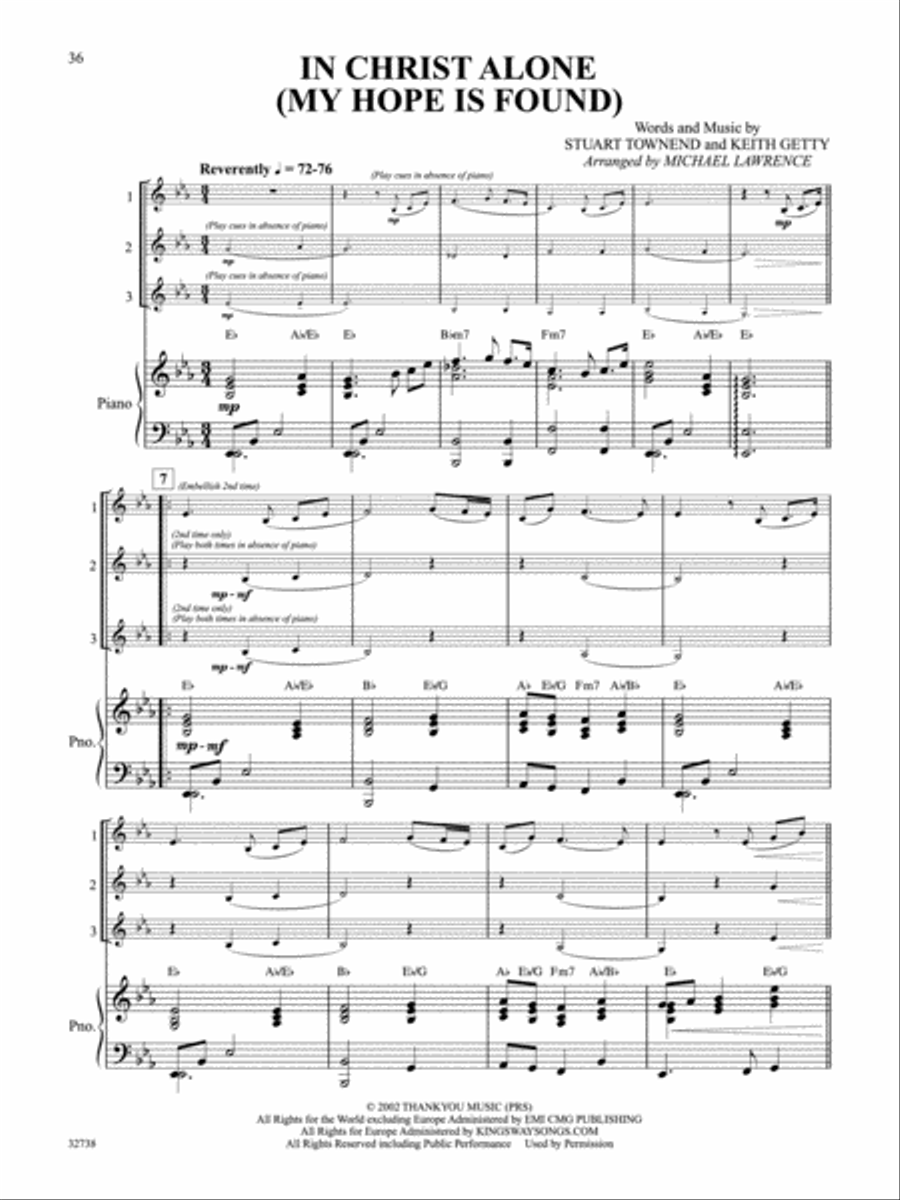 Favorite Songs of Praise (Solo-Duet-Trio with Optional Piano) Piano Solo scores gallery preview page 3