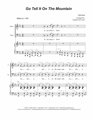 Go Tell It On The Mountain (Duet for Tenor and Bass solo)
