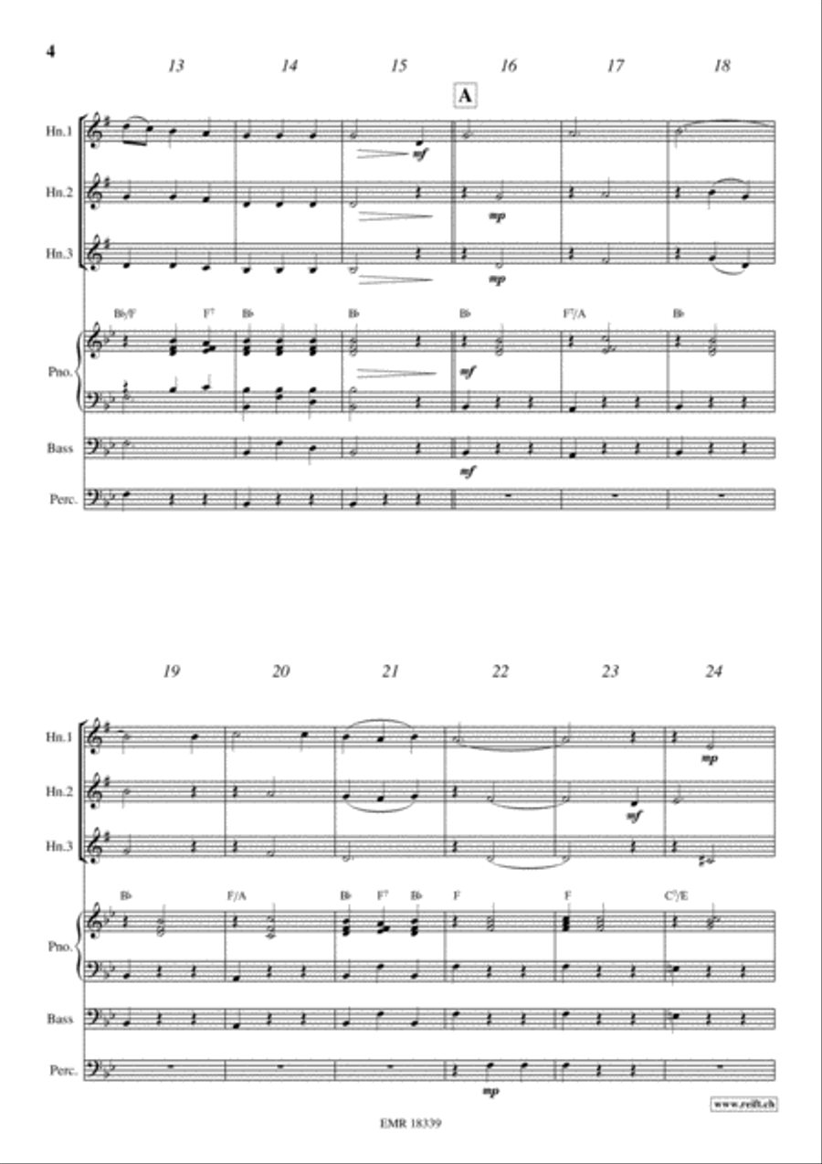 Plaisir d'Amour Horn scores gallery preview page 4