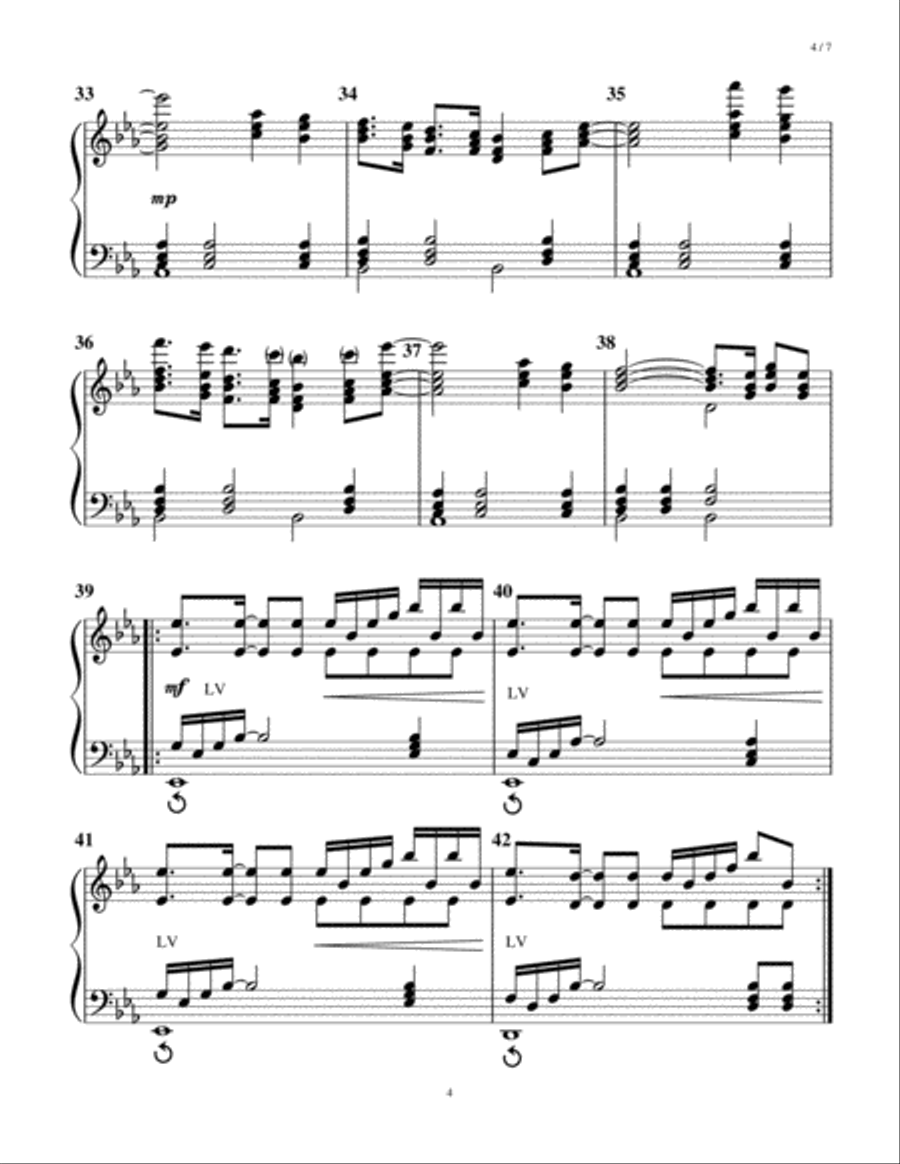 Fix You Handbell Choir scores gallery preview page 4