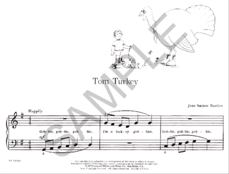 Tom Turkey Piano Method scores gallery preview page 2