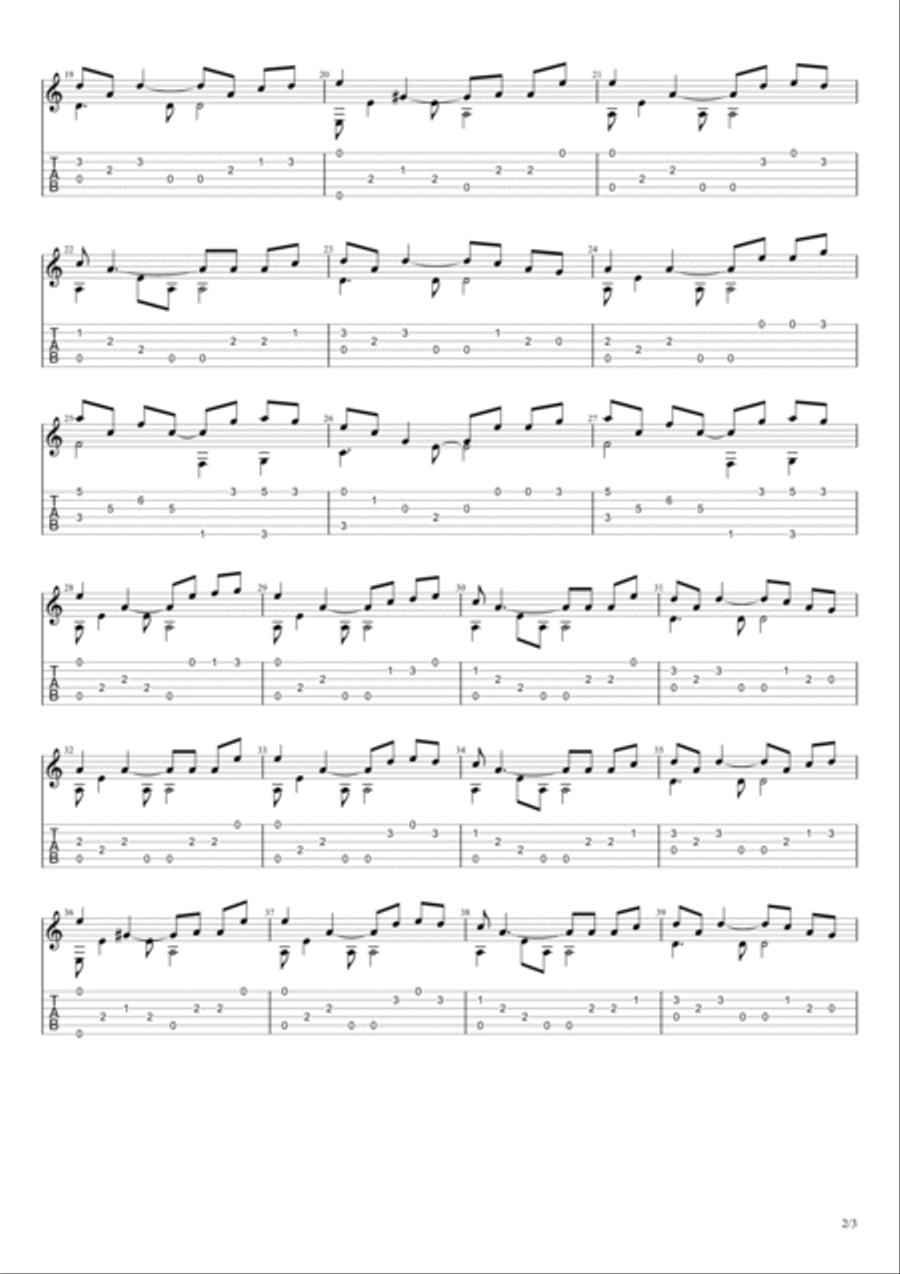 I Am a Poor, Wayfaring Stranger Acoustic Guitar scores gallery preview page 2
