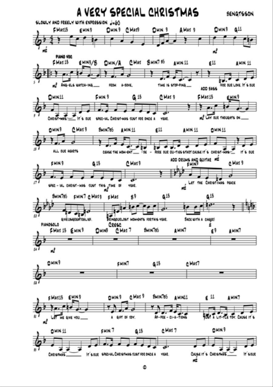 A very special Christmas Voice scores gallery preview page 1