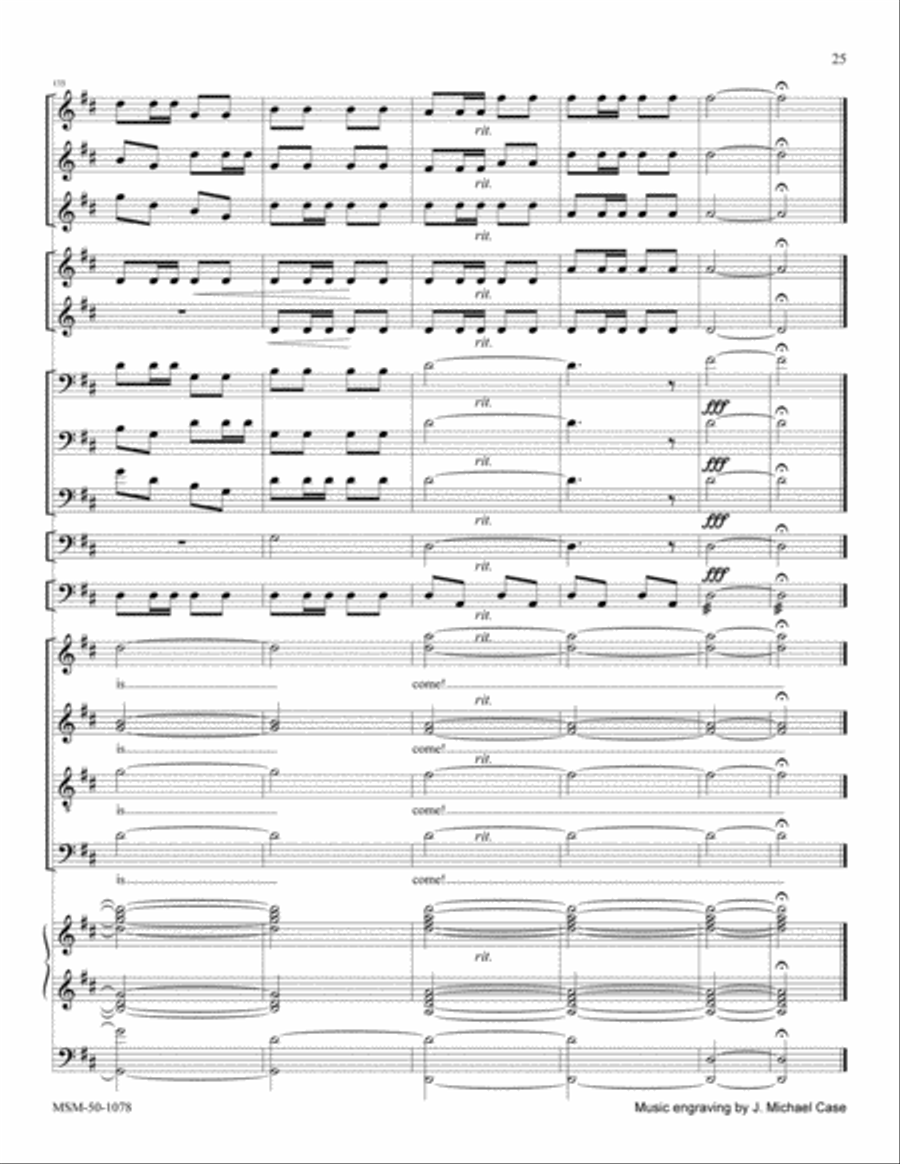 Joy to the World (Full Score) Choir scores gallery preview page 12