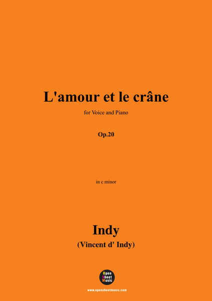 V. d' Indy-L'amour et le crâne(Love and the Skull),Op.20,in c minor