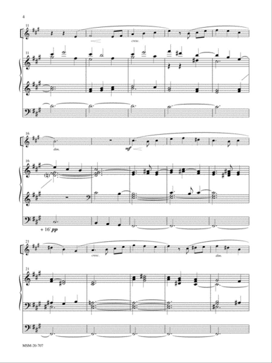 Two Psalm-Preludes for Organ and Solo Instrument Organ scores gallery preview page 4