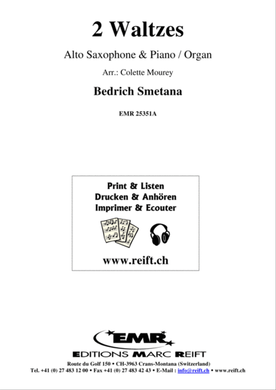 2 Waltzes Alto Saxophone scores gallery preview page 2