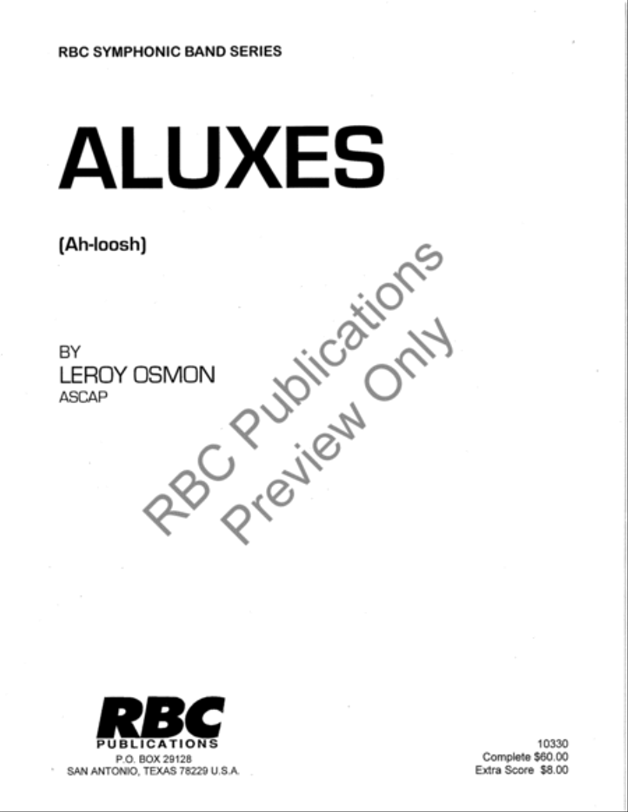 Aluxes (Score) Concert Band scores gallery preview page 2